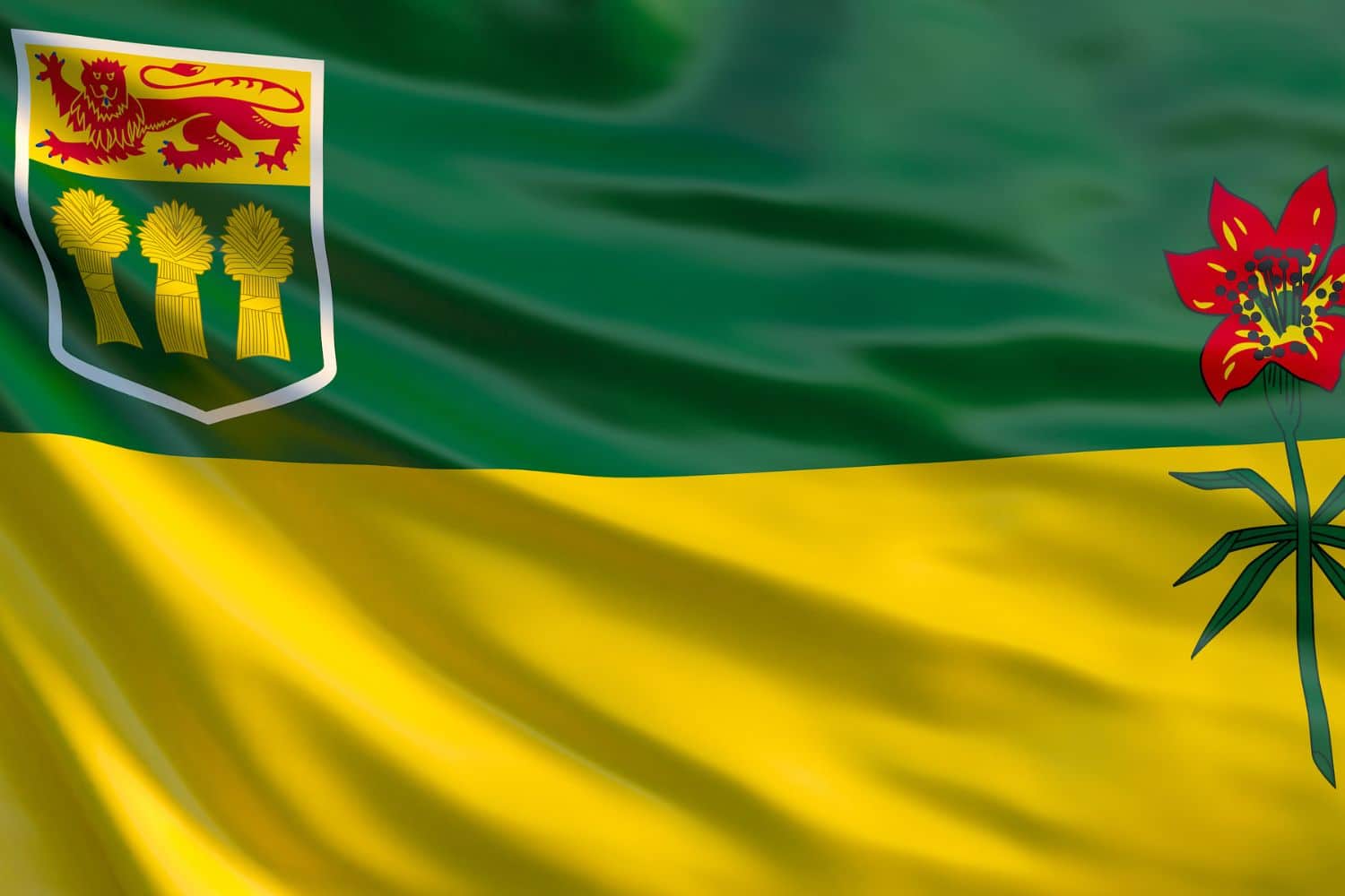 Saskatchewan provincial flag design elements