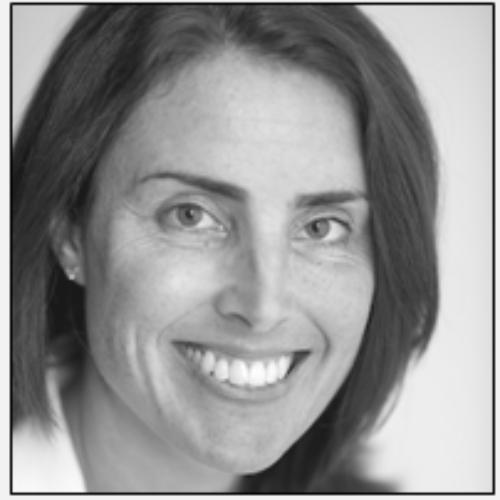 Black and white portrait of a person.