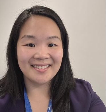 Person with long dark hair